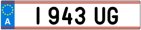 Trailer License Plate